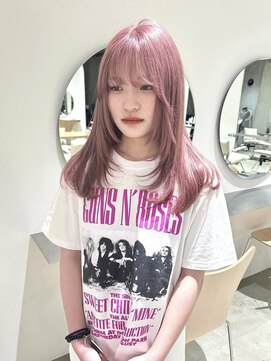 ローエ バイ デコ(Rohe by DECO) 【kira】ピンクベージュ /レイヤーカット/姫レイヤー