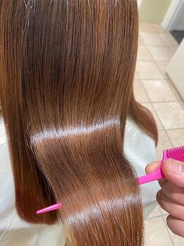 ヘア ビューティー ストーク 東浦店(Hair Beauty Stork)の写真/【東浦】施術時間が短く、ダメージレスにこだわった縮毛矯正が人気！自然で柔らかな仕上がりに◎