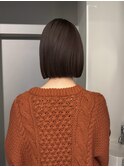 美髪丸みボブバイカルテトリートメント切りっぱなしボブ