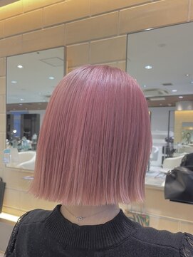 エアー 銀座(air) モーブピンクベージュ/ダブルカラー/ブリーチ/ハイトーン