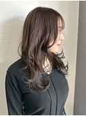 レイヤーカット/ハッシュカット/セミロング/小顔