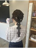 ぽこっと編みおろしアレンジ