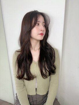 オーロ 武庫之荘店(ORO) ふんわりバタフライバング/暗めカラー