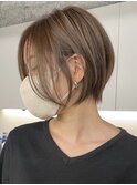 ミルクティーベージュダブルカラーインナーカラーケアブリーチ