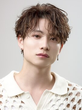 オーシャントーキョー 原宿(OCEAN TOKYO) 波巻きパーマメンズツイストスパイラルパーマセンターパート