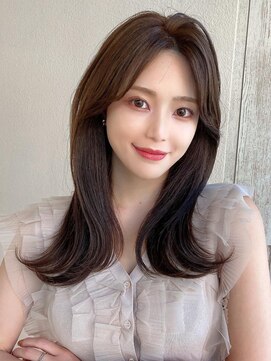 ラルユー 金山(LallYou) 30代小顔に見える！くびれヘアレイヤー × オリーブグレージュ