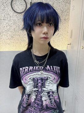 オプス 大名店(Ops) ☆2トーン深いネイビー×ブラックのウルフ