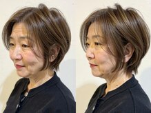 白髪の多さに合わせたカラー施術で、伸びても白髪が気にならない！！白髪ぼかし/白髪染め/横浜】