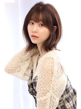 ヘアリゾート ラグーン(hair+resort lagoon) ☆くびれミディアムボブ×ココアベージュ×髪質改善☆20代30代