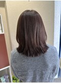 ミディアムボブ×透明感ブラウン20代30代40代