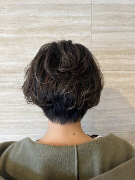 ヘアー スニップ(hair snip) 魅力的♪ショコラハイライトショートパーマ【上桂/桂】