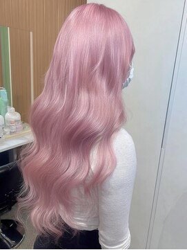 ネハス 名古屋栄店(nehus.) ピンクカラー/ブリーチカラー/ウルフカット/レイヤーカット