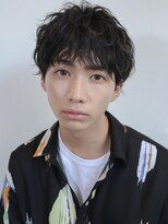 メゾンデエムスラッシュ センター北(Maison des M.SLASH)&nbsp;フェザーマッシュ/メンズパーマ/アッシュブラック/センター北