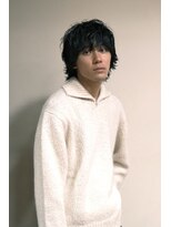 ブークル(boucle) メンズミディアム 野暮ったいミディアム ウルフパーマ