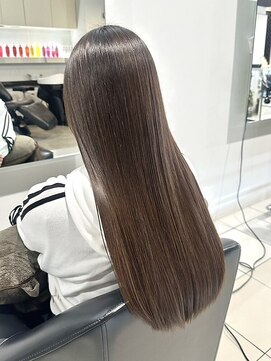 ノア(no_a) 【四条烏丸】髪質改善酸性ストレート×ベージュブラウン