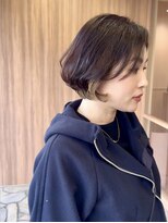 アッシュ 横浜瀬谷店(Ash)&nbsp;品よく華やぐ インナーハイライトのふんわりボブ