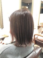 ヘアー グリーン(hair green)&nbsp;30代40代50代/外ハネボブ/インナーカラー/大人ボブ