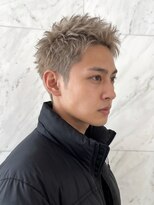 アーダーヘアサロン 武生店(ADER HAIR SALON)&nbsp;ベリーショートグレージュアップバングメンズ