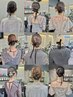 《三瓶指名》 ヘアセット   6600円　(リボン、金箔の購入可能♪)