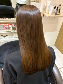 コルテ 倉敷西阿知店(CoRte.) ナチュラルストレート/美髪ストレート/シナモンブラウン/モテ髪