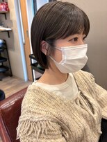 ツイギー 宮西店(TWiGGY)&nbsp;まとまるボブにオリーブベージュ