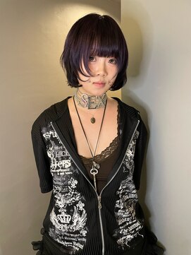 ハコ プラス(HACO+) 【Haco+】Shiho_パープル_ボブ