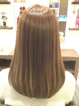 ループ ヘアーサロンアンドコミュニティー(LOOP)&nbsp;☆ツヤ感たっぷり☆グレージュ×ミディスタイル☆