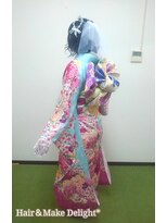 ヘアーアンドメイク ディライト(Hair&Make Delight)&nbsp;サイドがハートのふんわり巻き下ろし