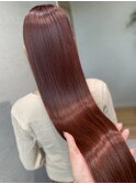 【艶髪】ダメージレスブリーチ使用のローズブラウン