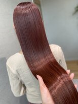 テラスヘアヴィラ 新潟駅南(TERRACEhairVilla)&nbsp;【艶髪】ダメージレスブリーチ使用のローズブラウン