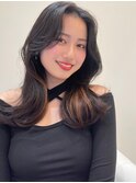 韓国風　王道のくびれヘア