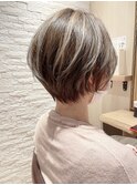 10代20代30代40代50代60代Cカーブカットとハイライトショート☆