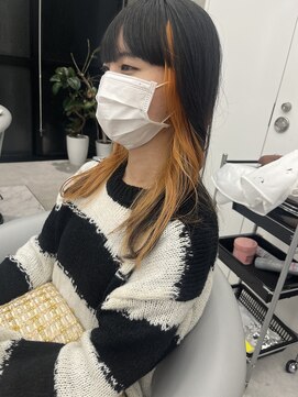 ロンドルーチェ 心斎橋(Lond luce) ダークアッシュ/ミディアムレイヤーカット［髪質改善/縮毛矯正］