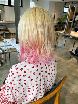 ザ オーダー(THE ORDER) ピンクインナーカラー/ブリーチ抜きっぱなし/ブロンド/ブリーチ