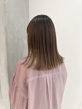 ヨーク(YOKE) YOKE 切りっぱなしボブ髪質改善酸性ストレート伸ばしかけ艶髪