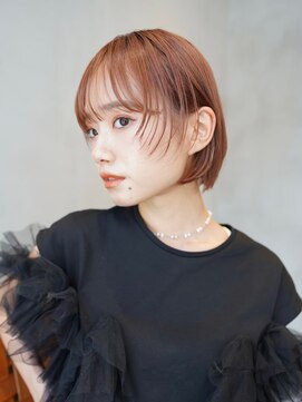 ニコ トウキョウ 渋谷(nico TOKYO) 切りっぱなし/ボブ/ピンクブラウン