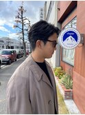 フェザーパーマニュアンスパーマメンズパーマメンズカット眉毛