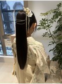 袴着付け＊卒業式＊ポニーアレンジ