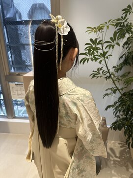 袴着付け＊卒業式＊ポニーアレンジ