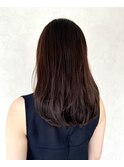 ブリーチ無し・ラベージュカラー・セミロング