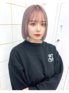 ガーランド(Girland) 【girland】ピンクページュ　韓国風/レイヤーカット