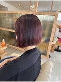 20代30代大人かわいい艶感＆透明感ダークボルドー