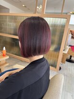 アドラーブル 長岡リップス旭岡店(adorable) 20代30代大人かわいい艶感＆透明感ダークボルドー 