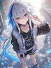 【2.5次元カラー★アニメ髪】デザインカラー(全体ケアブリーチ)★