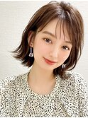 愛され大人かわいい外ハネミニボブ20代30代40代高田馬場