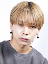 オーシャントーキョー 渋谷(OCEAN TOKYO)&nbsp;シースルーマッシュツーブロックミルクティーベージュ刈り上げ