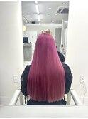 くびれヘアアプリコットオレンジハイライトカラーブルーカラー