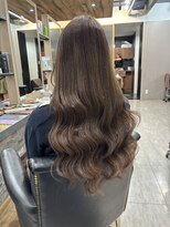 ラピス 横浜(Lapis)&nbsp;ミルクティーベージュシールエクブリーチカラーレイヤーカット