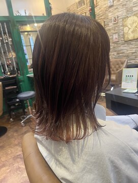 ヘアーラウンジ アンフィ 井土ヶ谷(Hair Lounge Anphi) ピンクブラウン