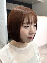 ランガリ ヘアアンドスパ(Rangali Hair&Spa) ミニボブ×オレンジ
